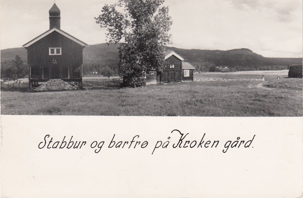 Stabbur og barfrø på Kroken gård.